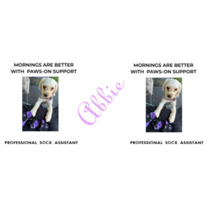 Personalised Dog Photo Mug: Custom Name and Funny Job Title Design