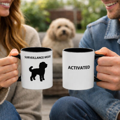 Funny Dog Mug | Surveillance Mode Activated 11oz Coffee Cup | Dog Lover Gift Thumbnail