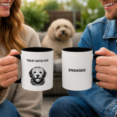 Funny Dog Mug: Treat Detector Engaged 11oz Coffee Cup for Dog Lovers Thumbnail