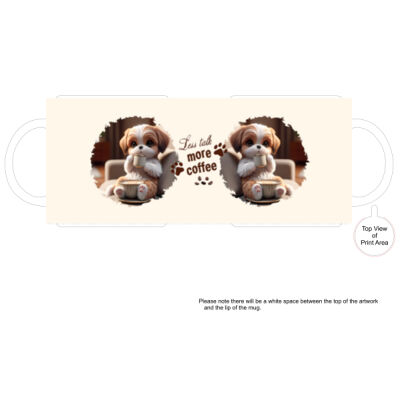 Shih Tzu Ceramic Coffee Mug: 11oz Dog Parent Cup with Original Australian Artwork Thumbnail